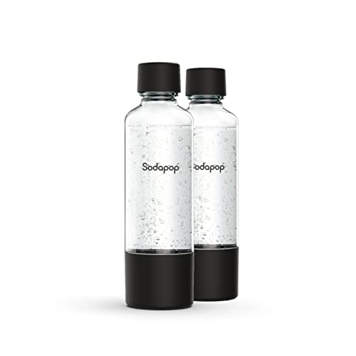 Sodapop PET-Flaschen-Set Logan, Ersatzflaschen ausschließlich für Sodapop Wassersprudler Logan, BPA frei, 2X 850 ml*
