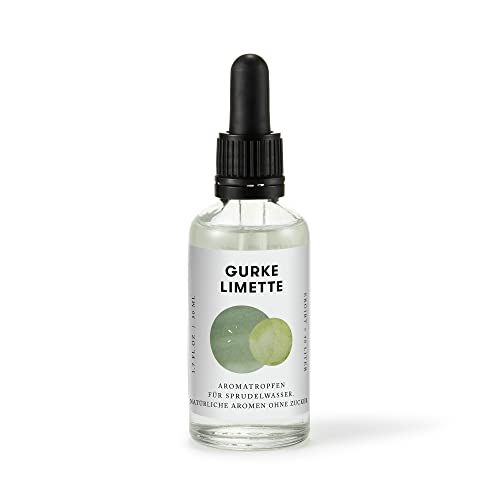 AARKE Aromatropfen für Sprudelwasser, Gurke Limette, Clear, 50 ml (1er Pack)