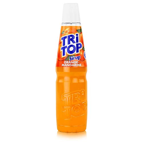 TRI TOP Orange-Mandarine | kalorienarmer Sirup für Erfrischungsgetränk, Cocktails oder Süßspeisen | wenig Zucker (1 x 600ml)