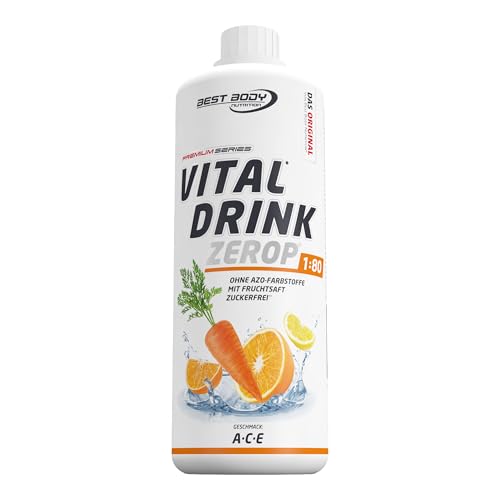 Best Body Nutrition Vital Drink ZEROP® - A-C-E, Original Getränkekonzentrat - Sirup - zuckerfrei, 1:80 ergibt 80 Liter Fertiggetränk, 1000 ml