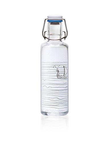 soulbottles 0,6l • Heimat.Wasser • Trinkflasche aus Glas • plastikfrei, nachhaltig, vegan