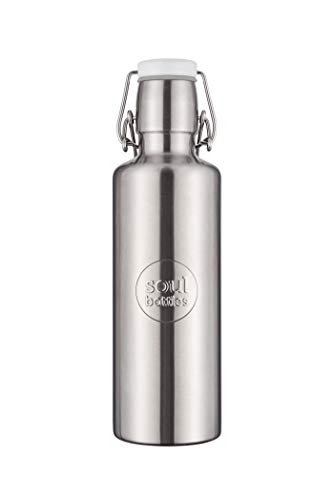 soulbottles steel 0,6 l • Trinkflasche aus Edelstahl • plastikfrei, nachhaltig, auslaufsicher