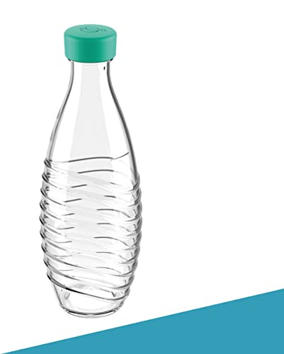 SodaNature® 2X Premium Flaschendeckel für SodaStream Crystal Flaschen | Hochwertige Deckel in wunderschönen Farben | Auslaufsicher & spülmaschinenfest | Zubehör in edler Geschenkverpackung (Mint)
