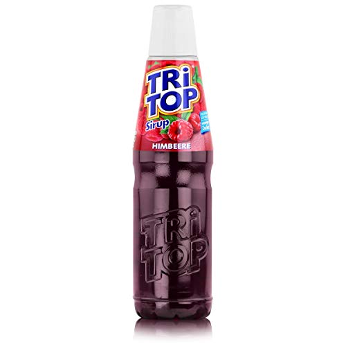 TRi TOP Getränkesirup Himbeere 1 x 600ml | Sirup für Wassersprudler | 1 Flasche ergibt ca. 5 Liter Erfrischungsgetränk