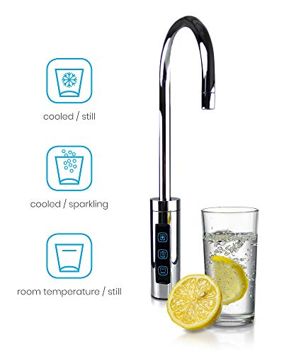 smardy blue faya Wassersprudler Soda & Cool für 425g CO2 Flaschen - gefiltertes, gekühltes, gesprudeltes Wasser